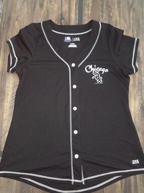 MLB White Sox Womens XL Jersey TX3 Cool Dry Fit  Black